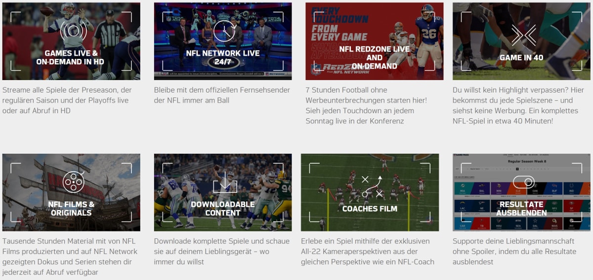 NFL Gamepass - American Football im Livestream