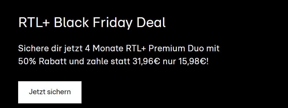 Black Friday Deal RTL Plus