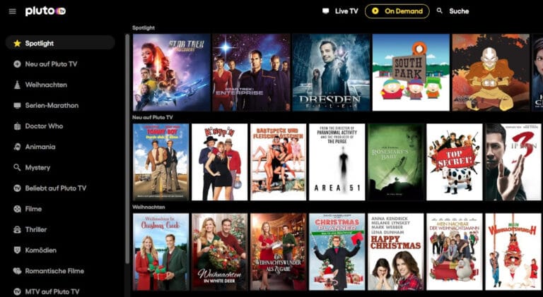 Pluto TV: Kostenloser Streaming-Dienst - Filme, Serien und Live-TV