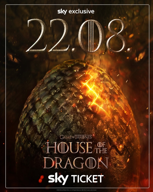 House of the Dragon ab 22.08. bei Sky und Sky Ticket