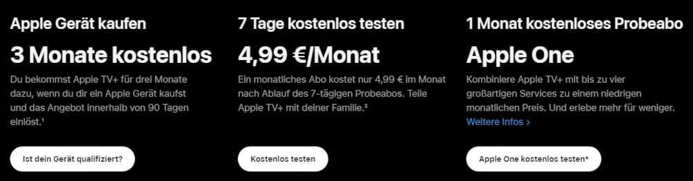 Apple TV Plus kostenlos testen
