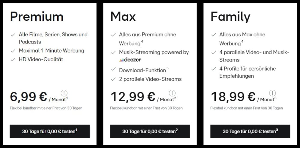 RTL Plus Musik Kosten
