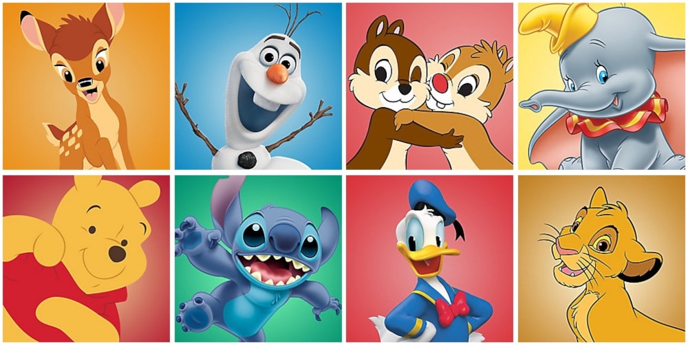 Disney Charaktere Tiere A bis Z