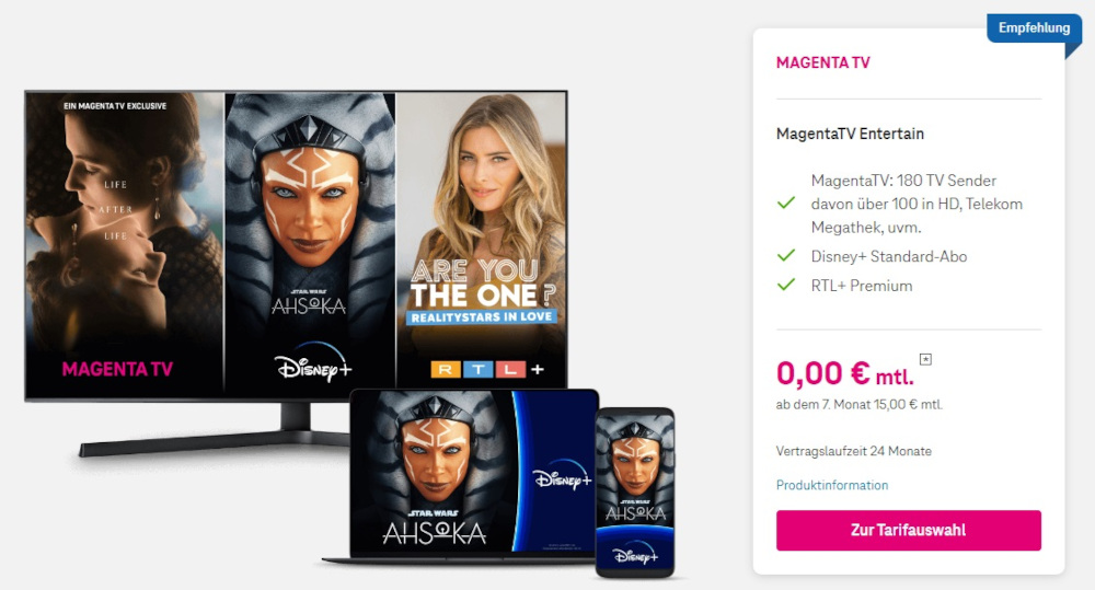Disney Plus 6 Monate kostenlos mit Magenta TV