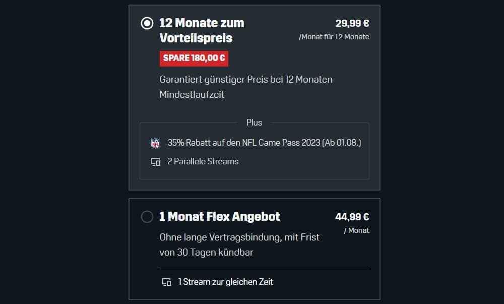 DAZN Bundesliga Kosten