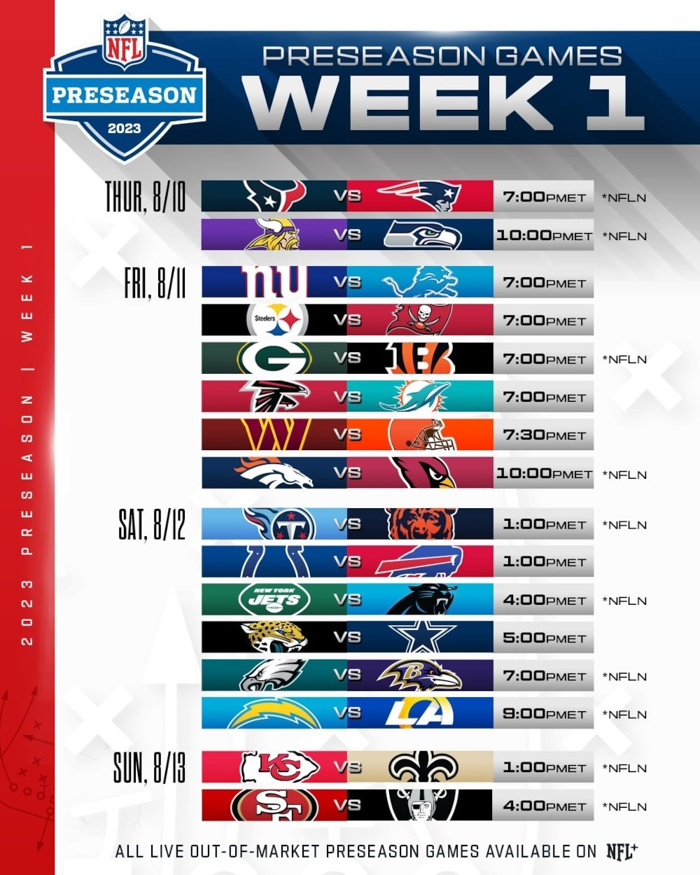 Nfl Preseason 2024 Tv Schedule Diana Melony