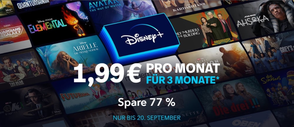 Disney Plus Probemonat 1,99 Euro