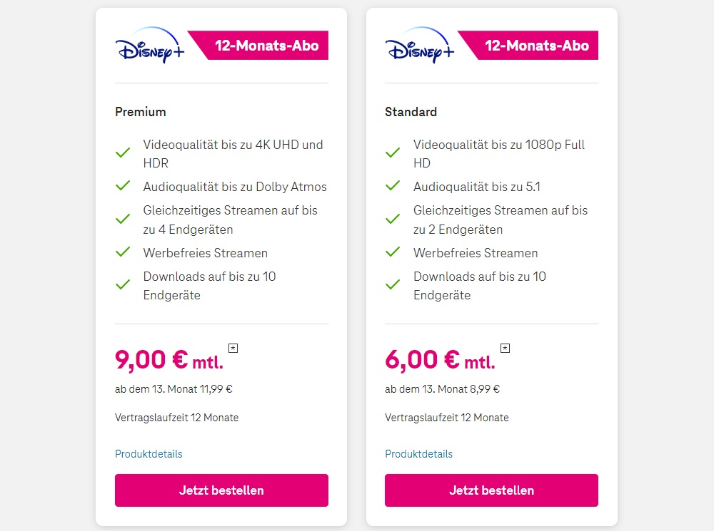 Disney+ Kosten bei der Telekom
