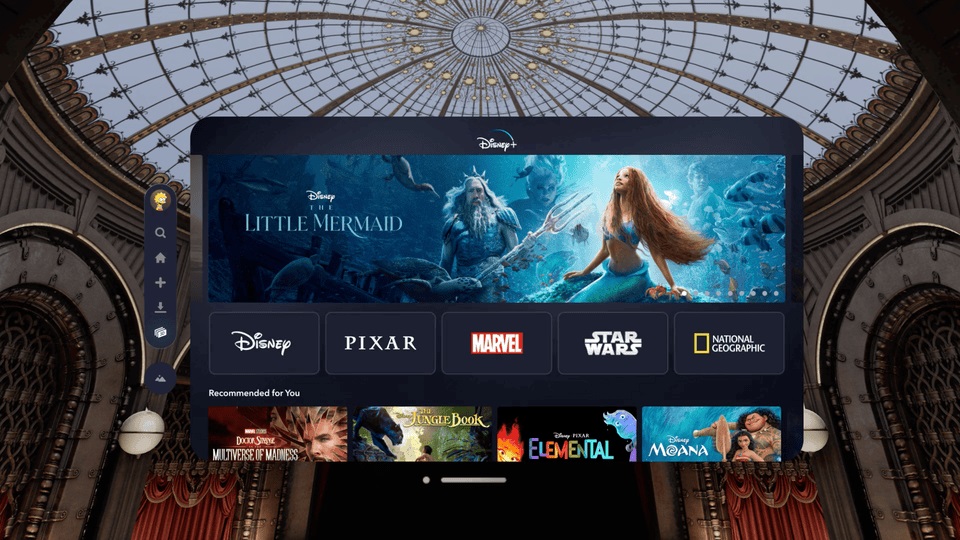 Disney+ App auf der Apple Vision Pro verfügbar