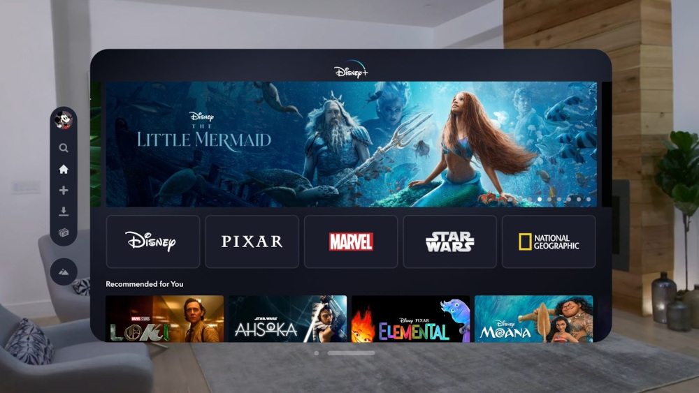 Disney Plus auf der Apple Vision Pro