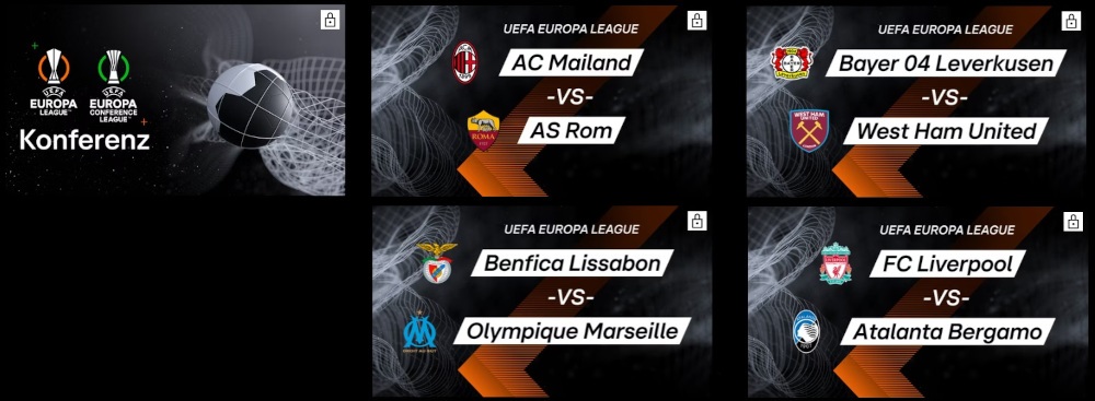 UEFA Europa League Viertelfinal-Spiele live bei RTL Plus streamen